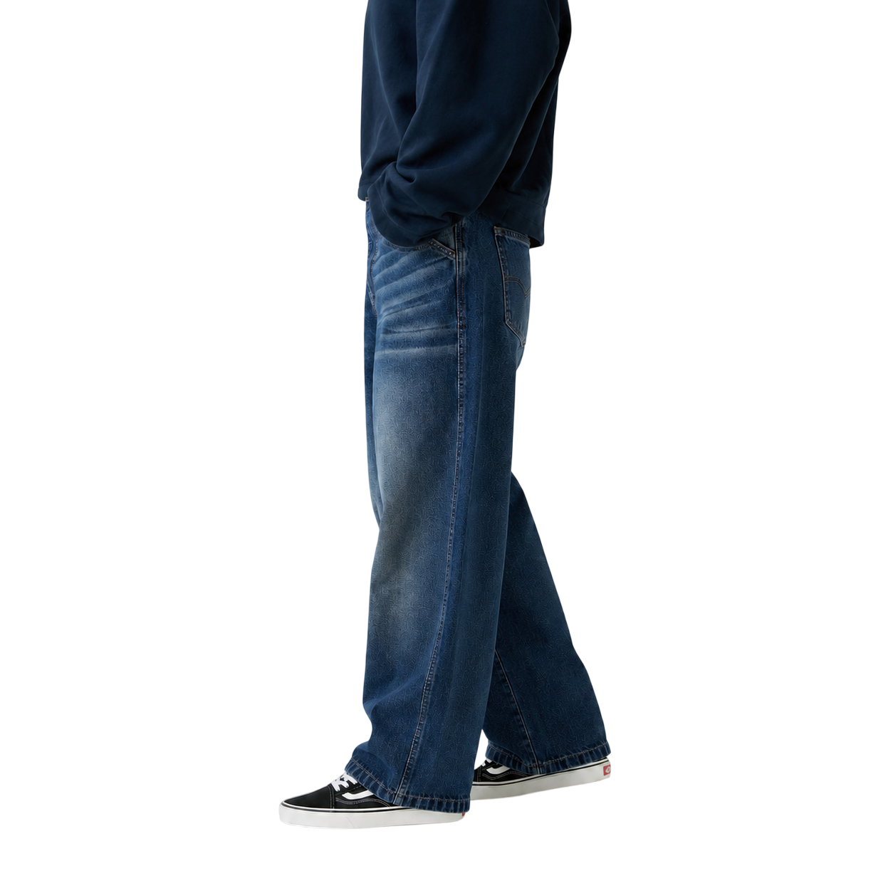 Foto alternativa 6 para pantalón baggy azul